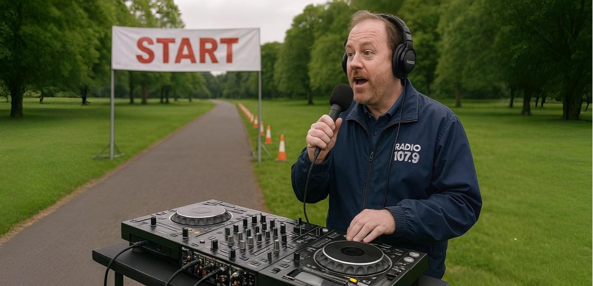 The Weird Hype of the Start Line DJ