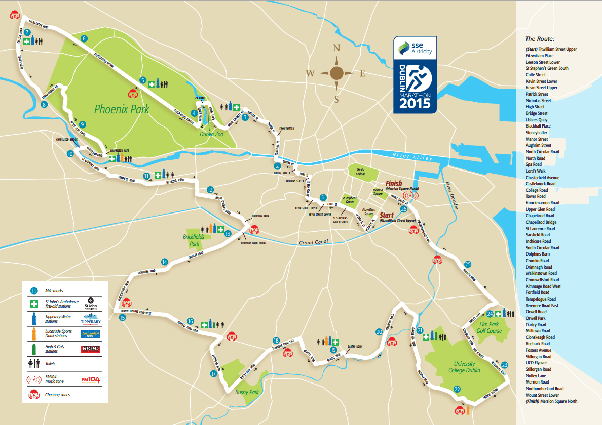 Dublin Marathon Countdown – Course Guide with Just 5 Days to GO!!!