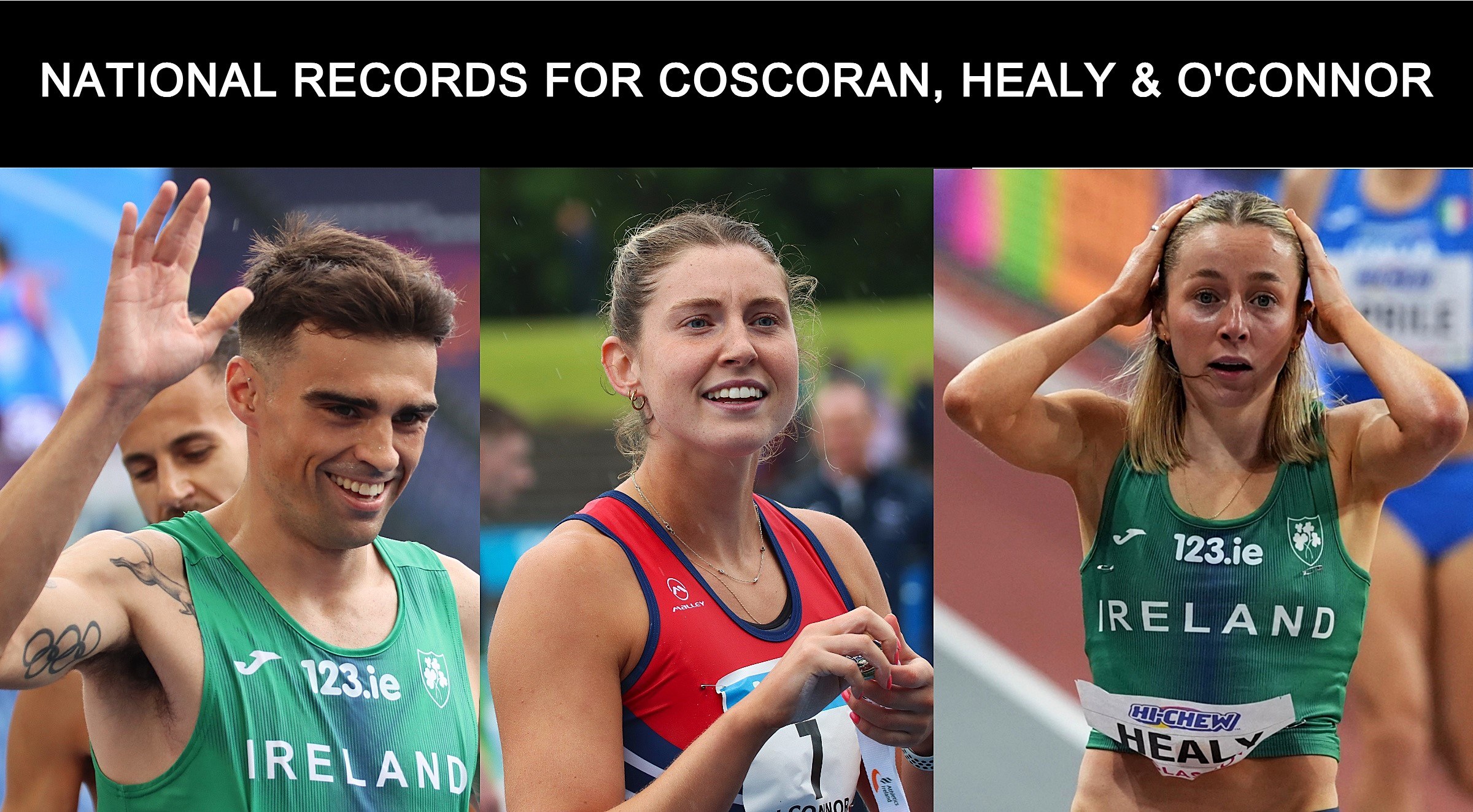 Triple National Record-Breaking Weekend for Irish Athletes from Boston to Estonia