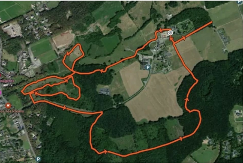 The loop for this ultra marathon event