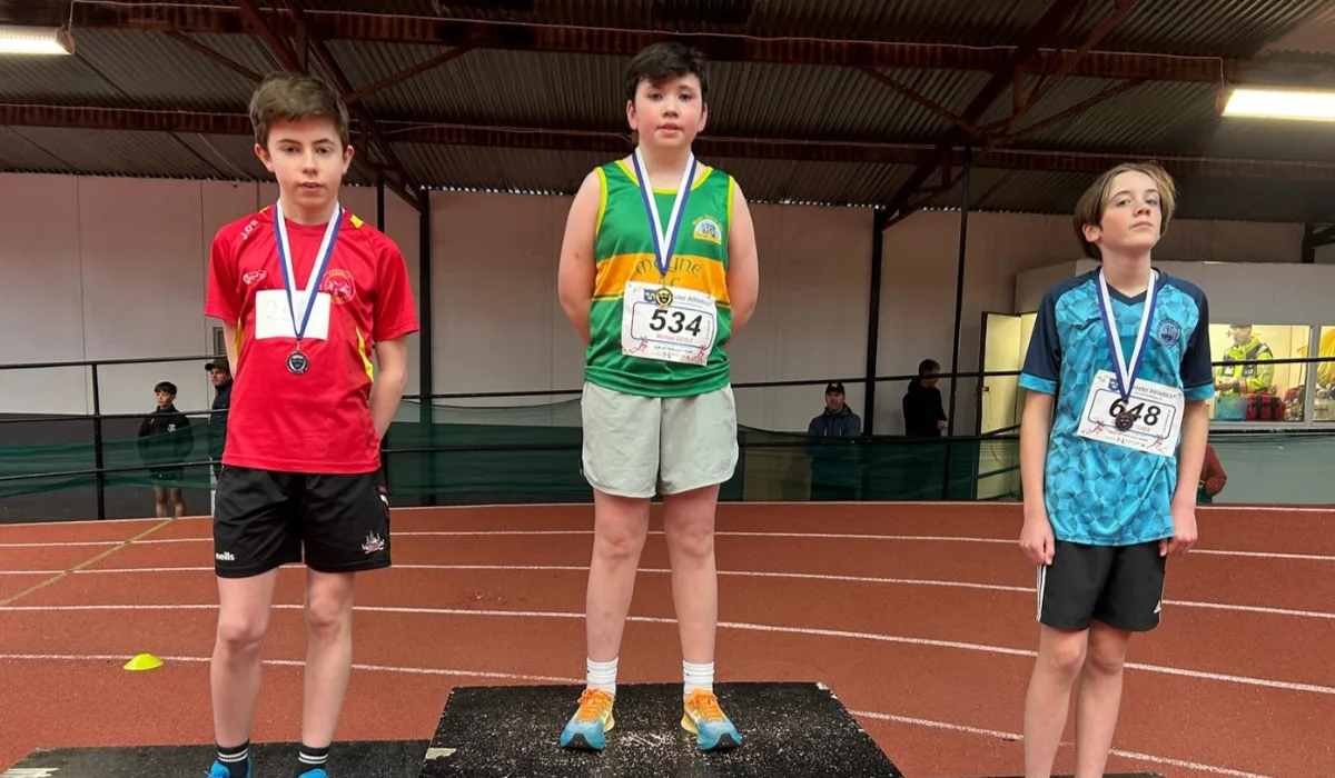 Moyne AC-Michael Doyle Munster Champion. U/15 1k Walk.