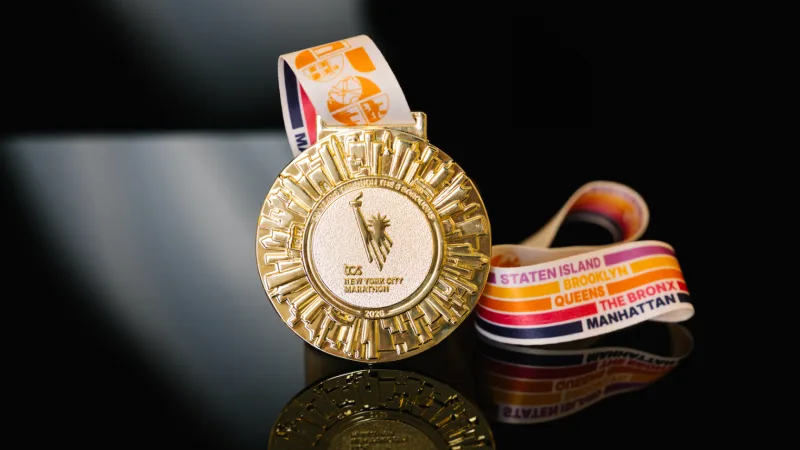 New York City Marathon Reveals Special Gold Medal For Landmark 2026 Race